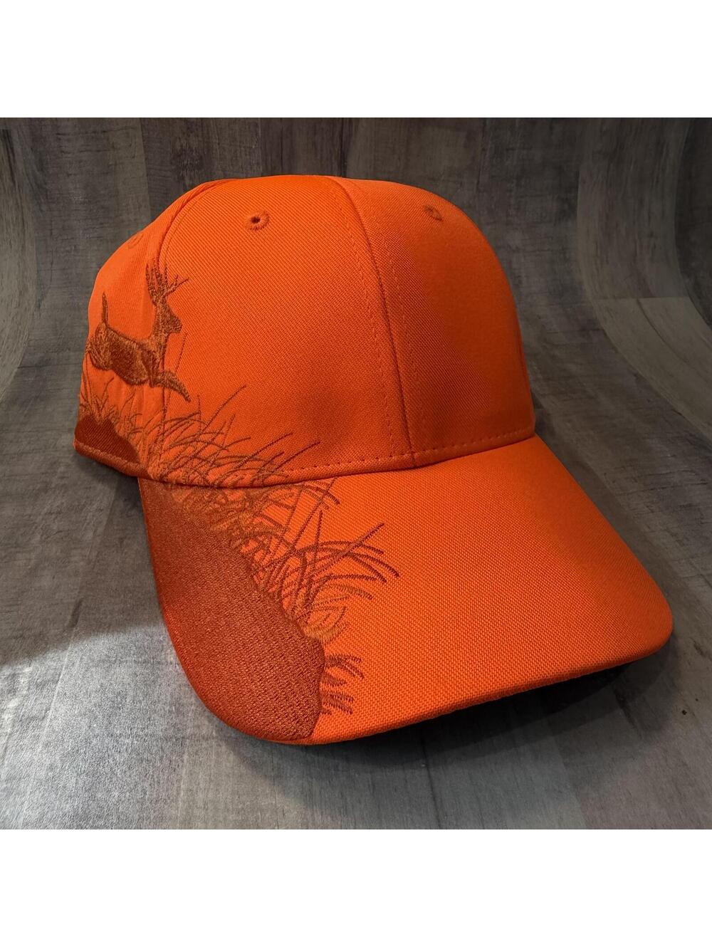 DRI DUCK Wildlife Series Hat Blaze Orange Embroidered Deer Hook & Loop Cap
